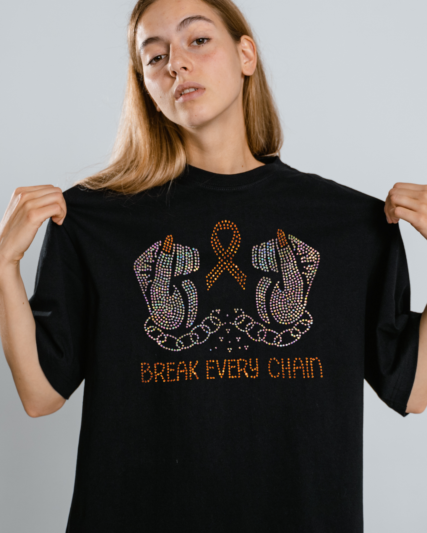 Custom Ribbon Break Every Chain Tee