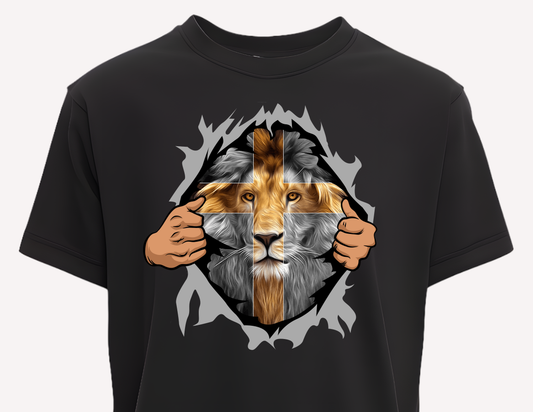 Lion of Judah Heart Tee He lives within us