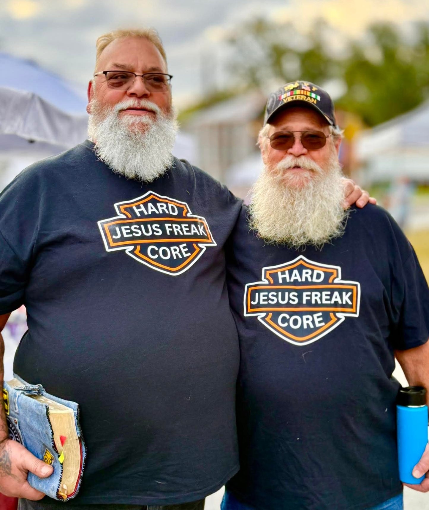 Hard Core Jesus Freak Biker Shirt